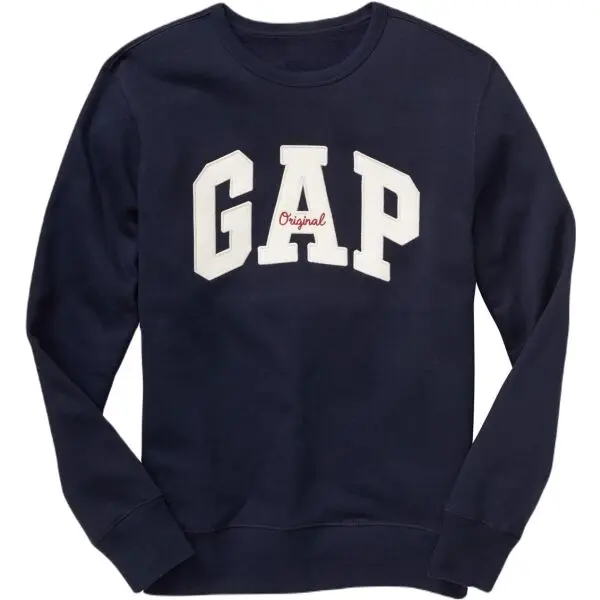 GAP GAP CREWNECK LOGO Мъжки суитшърт, тъмносин, размер