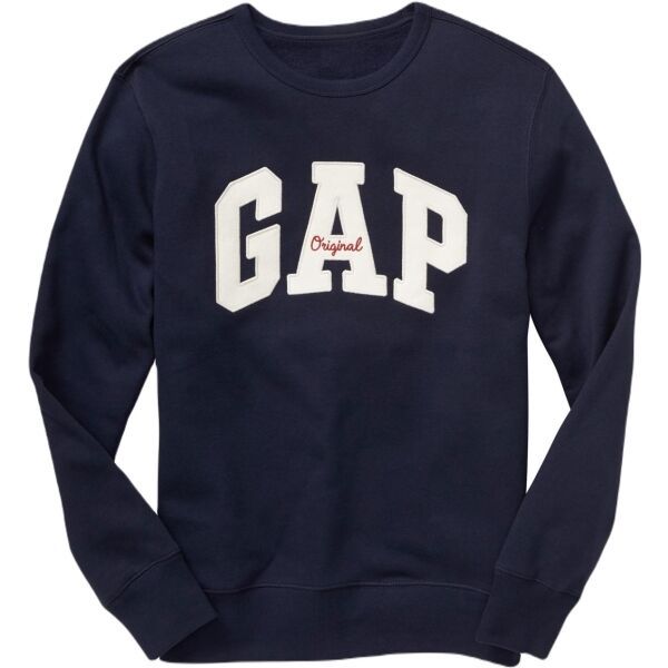GAP GAP CREWNECK LOGO Мъжки суитшърт, тъмносин, размер