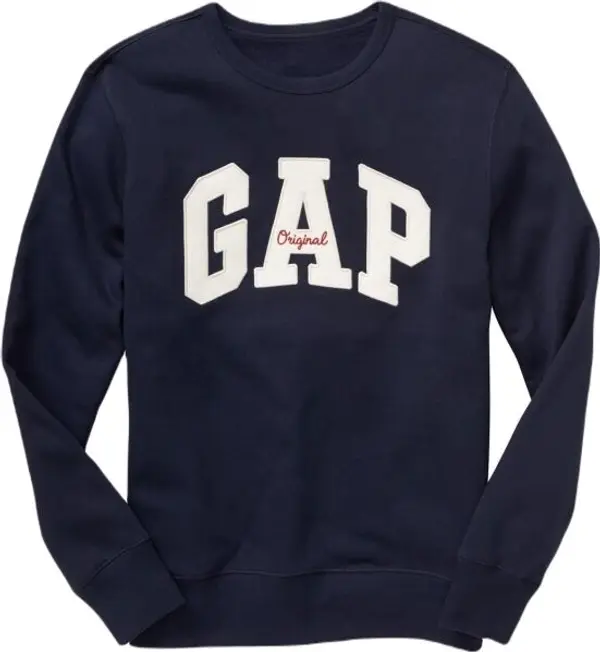 GAP GAP CREWNECK LOGO Мъжки суитшърт, тъмносин, размер