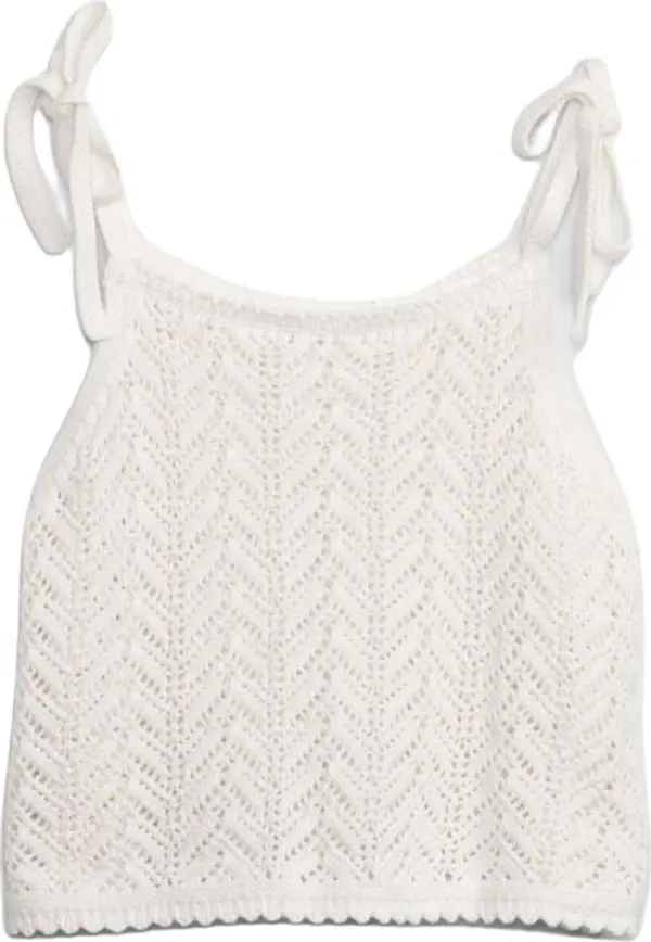 GAP GAP CROCHET Дамски потник, бяло, размер