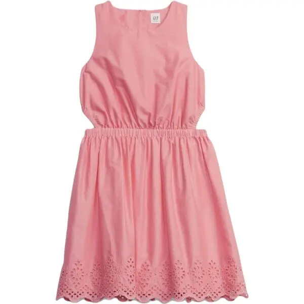 GAP GAP CUT OUT EYELET Момичешка рокля, розово, размер