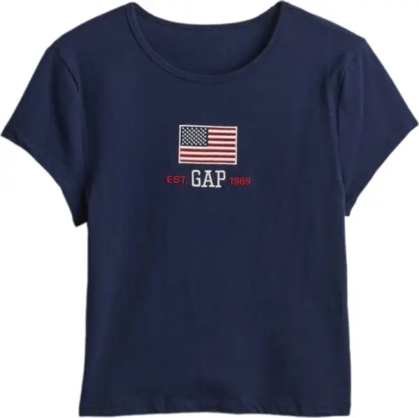 GAP GAP EVERYDAY Дамска тениска, тъмносин, размер
