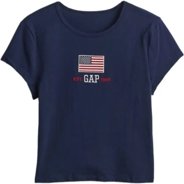 GAP GAP EVERYDAY Дамска тениска, тъмносин, размер