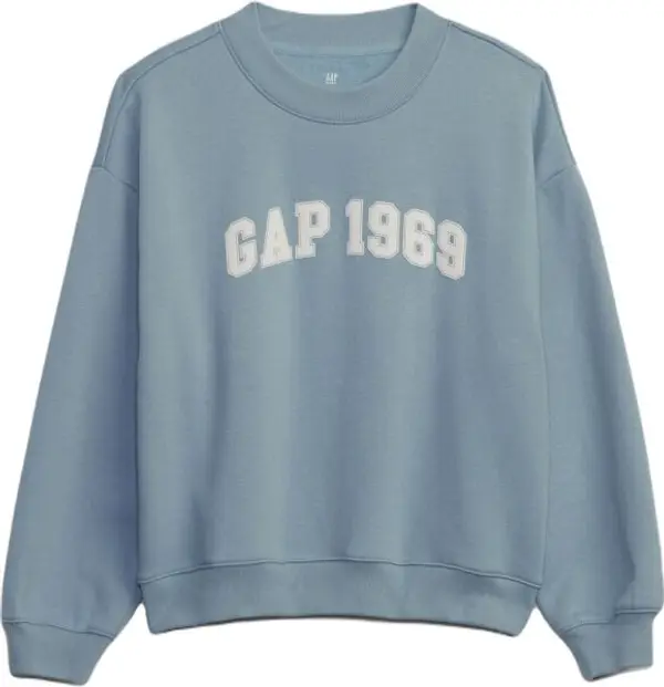 GAP GAP FASHION LOGO Детски суитшърт, светлосиньо, размер
