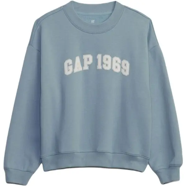 GAP GAP FASHION LOGO Детски суитшърт, светлосиньо, размер