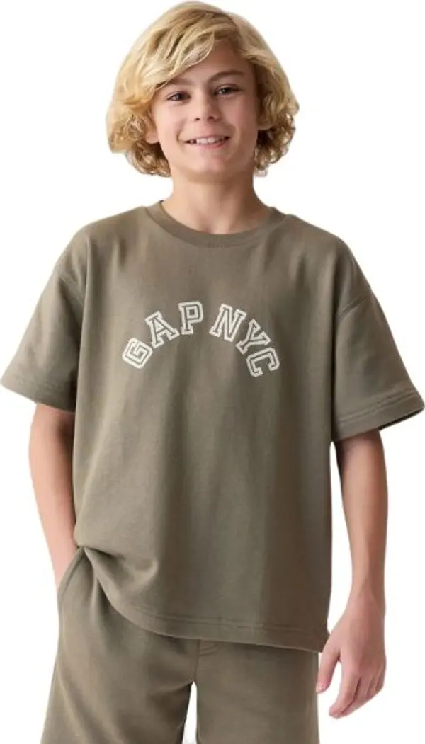GAP GAP FASHION LOGO Момчешка тениска, khaki, размер
