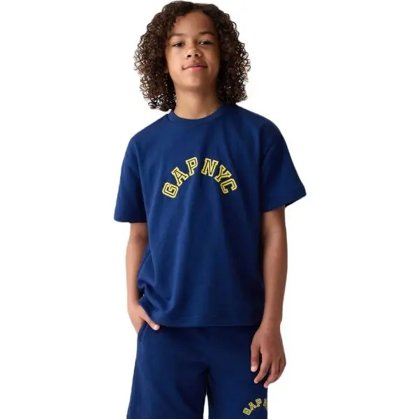 GAP GAP FASHION LOGO Момчешка тениска, синьо, размер