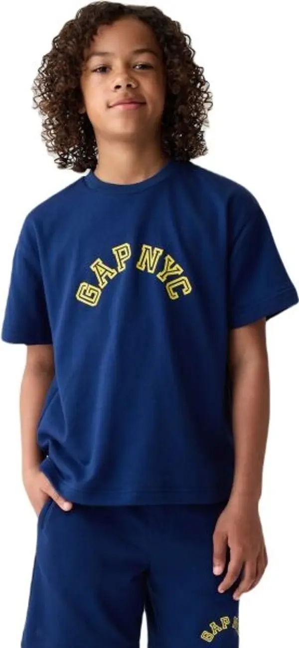 GAP GAP FASHION LOGO Момчешка тениска, синьо, размер