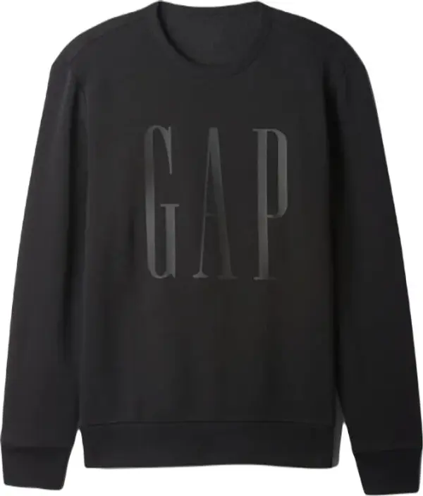GAP GAP FLEECE Мъжки суитшърт, черно, размер