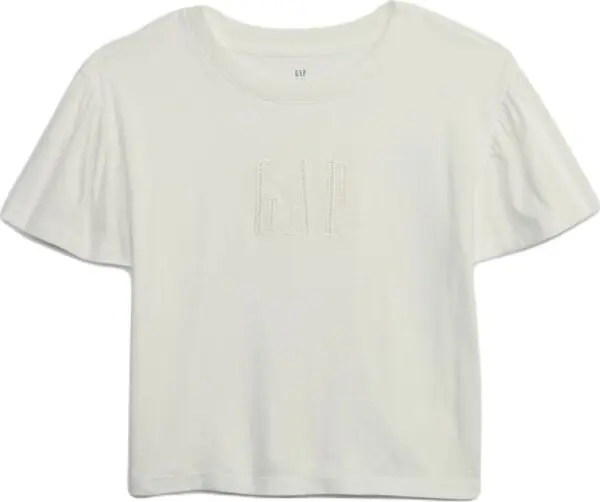 GAP GAP FLUTTER Детска тениска, бяло, размер