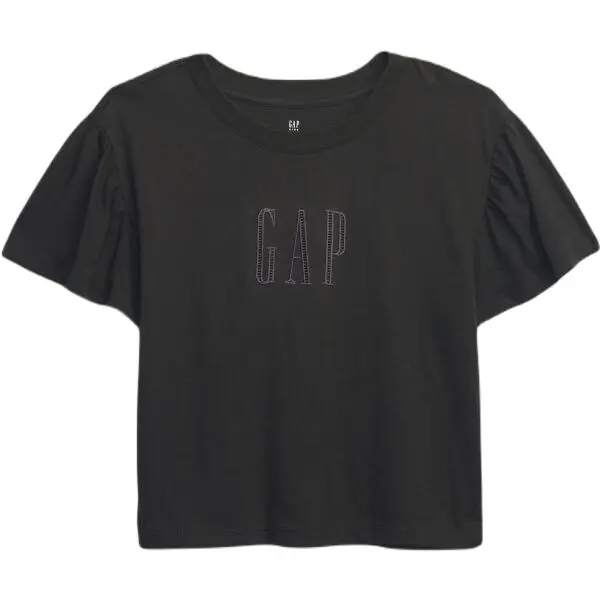 GAP GAP FLUTTER Детска тениска, черно, размер