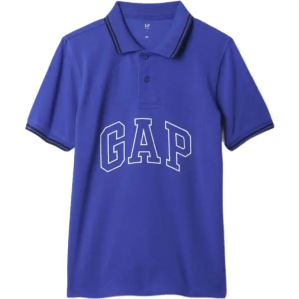 GAP GAP FRAN LOGO POLO Детска тениска, синьо, размер