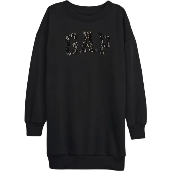 GAP GAP FRCH FLEECE LOGO Рокля за момичета, черно, размер