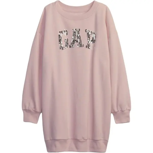 GAP GAP FRCH FLEECE LOGO Рокля за момичета, розово, размер