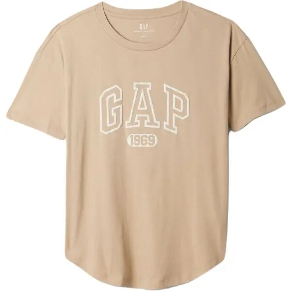 GAP GAP FRCH SS ORGANIC VINTAGE Дамска тениска, бежово, размер