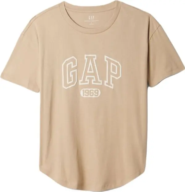 GAP GAP FRCH SS ORGANIC VINTAGE Дамска тениска, бежово, размер