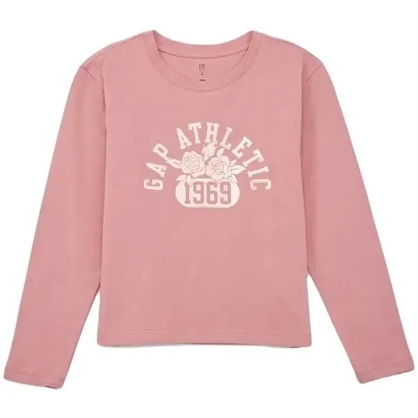 GAP GAP FRCH VALUE LOGO Момичешка блуза с дълъг ръкав, розово, размер