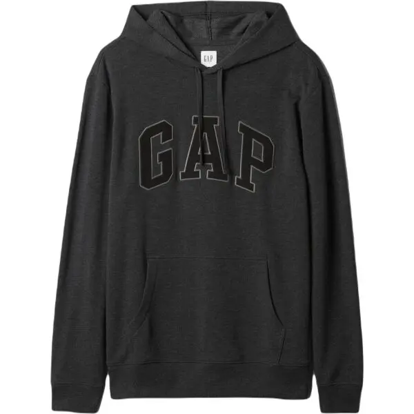 GAP GAP FRENCH TERRY Мъжки суитшърт, тъмносиво, размер