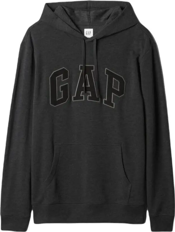 GAP GAP FRENCH TERRY Мъжки суитшърт, тъмносиво, размер