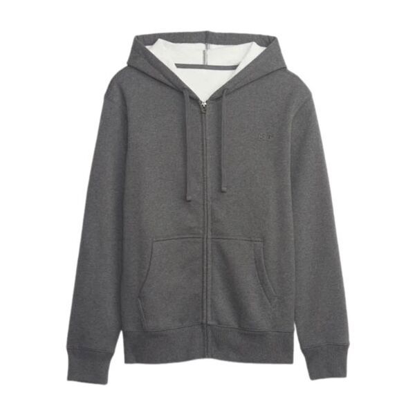 GAP GAP FULLZIP LOGO Мъжки суитшърт, тъмносиво, размер