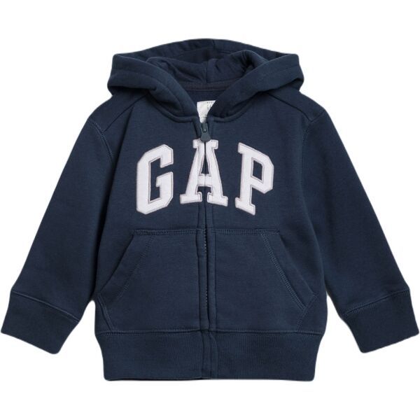 GAP GAP FULLZIP LOGO Суитшърт за момчета, тъмносин, размер