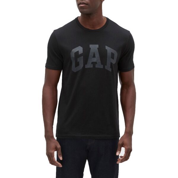 GAP GAP V-BASIC LOGO T Мъжка тениска, черно, размер M