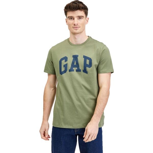 GAP GAP V-BASIC LOGO T Мъжка тениска, khaki, размер M