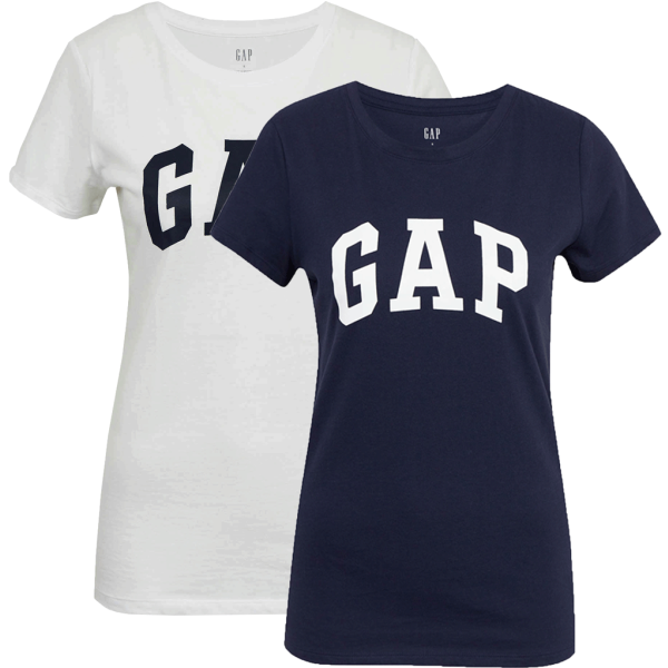 GAP GAP V-GAP FRANCHISE CLSC TEE PACK Дамска тениска, бяло, размер XS