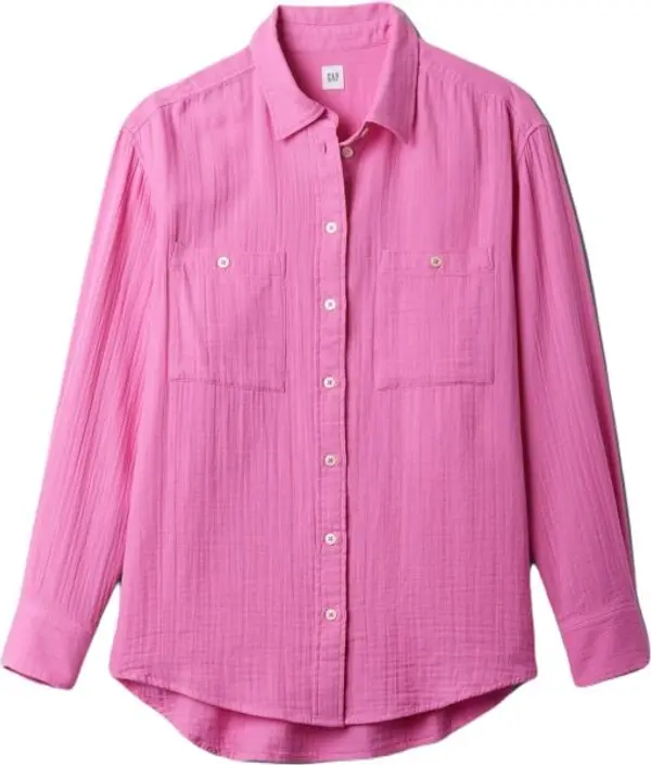 GAP GAP ГОЛЯМ Дамска риза, розово, размер