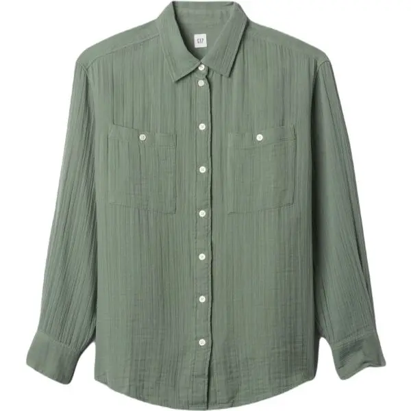 GAP GAP ГОЛЯМ Дамска риза, светло-зелено, размер