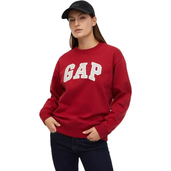 GAP GAP HERITAGE CREW Дамски суитшърт, червено, размер