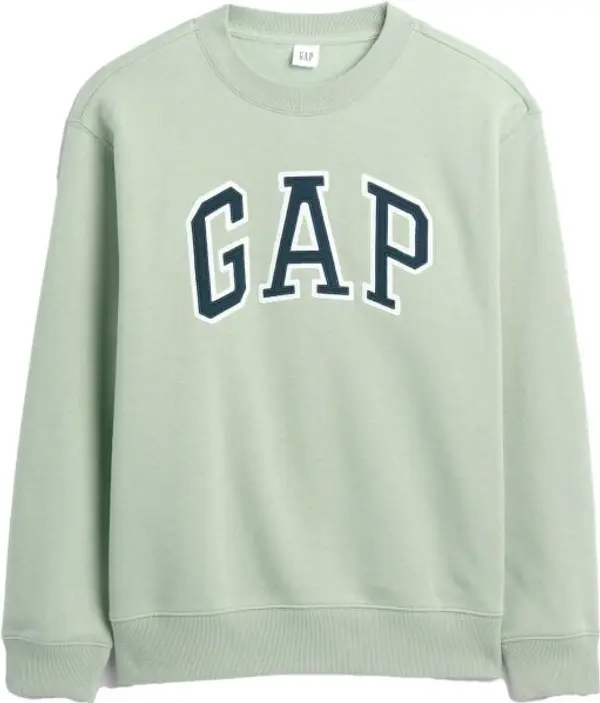 GAP GAP HERITAGE CREW Дамски суитшърт, светло-зелено, размер