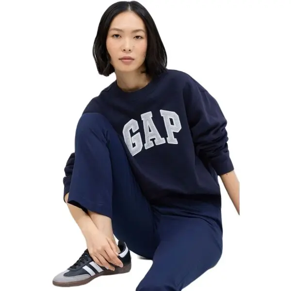 GAP GAP HERITAGE CREW Дамски суитшърт, тъмносин, размер