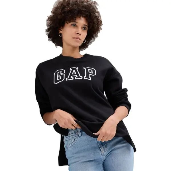GAP GAP HERITAGE TUNIC CREW Дамски суитшърт, черно, размер