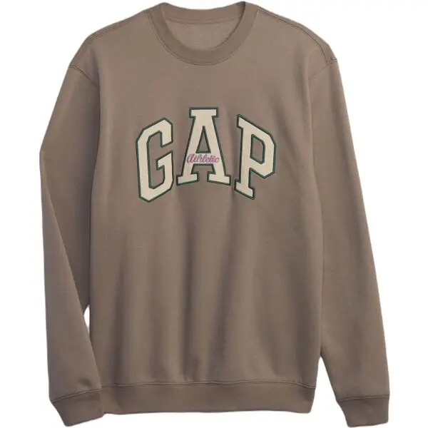 GAP GAP HO23 CORE LOGO CREW Мъжки суитшърт, кафяво, размер