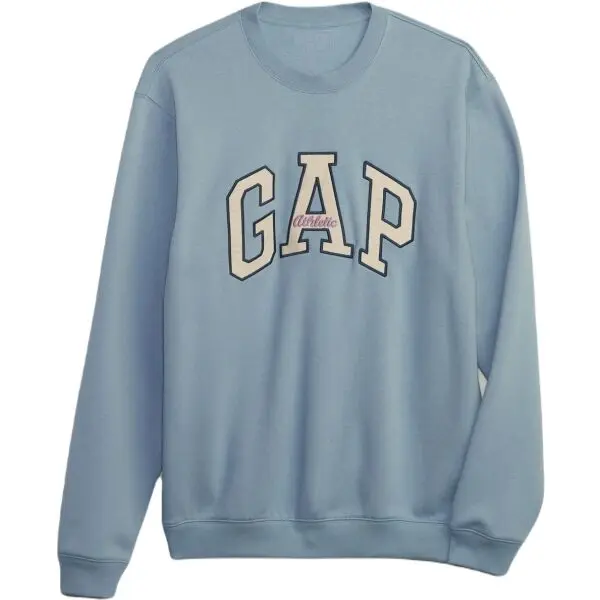 GAP GAP HO23 CORE LOGO CREW Мъжки суитшърт, светлосиньо, размер