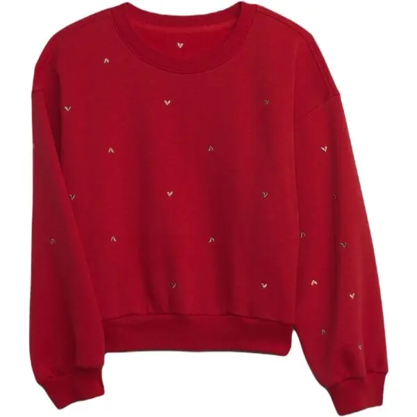 GAP GAP HO23 НОВЕЛТИ Момичешки суитшърт, червено, размер