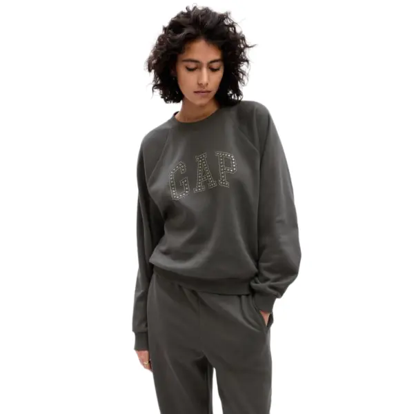 GAP GAP HOLIDAY Дамски суитшърт, тъмносиво, размер