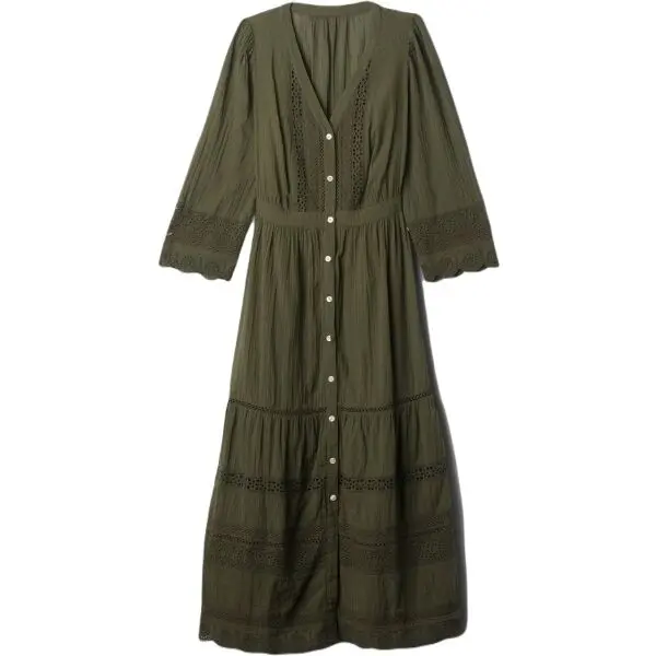 GAP GAP LACE Дамска рокля, khaki, размер