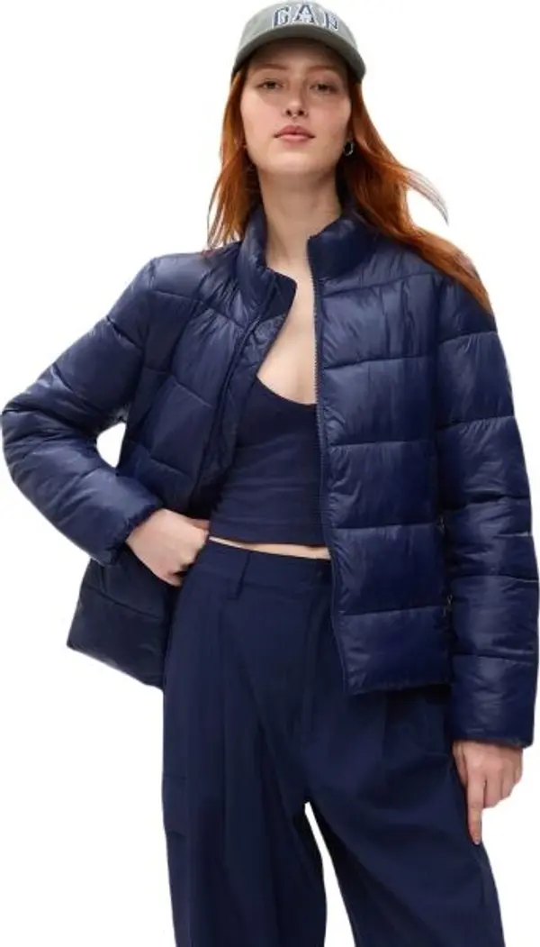 GAP GAP LIGHTWEIGHT LOGO Дамско зимно яке, тъмносин, размер