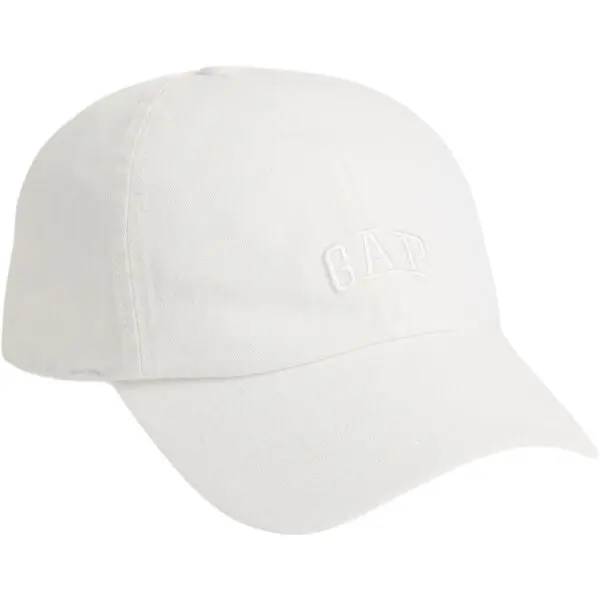 GAP GAP LOGO BBH Мъжка шапка с козирка, бяло, размер UNI