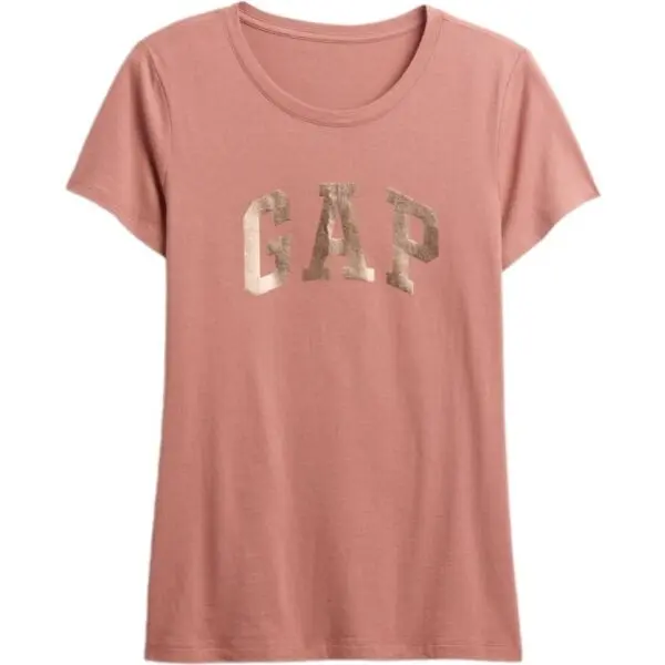 GAP GAP LOGO CLASSIC Дамска тениска, цвят сьомга, размер