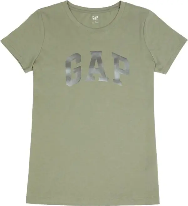 GAP GAP LOGO CLASSIC Дамска тениска, зелено, размер
