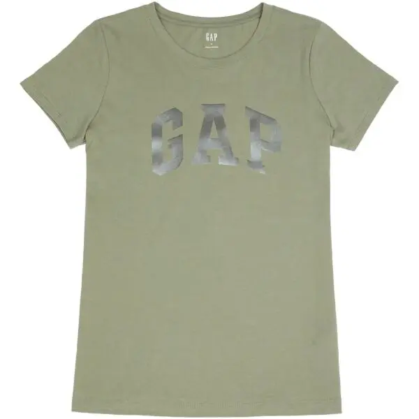 GAP GAP LOGO CLASSIC Дамска тениска, зелено, размер