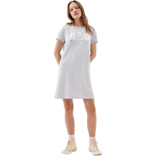 GAP GAP LOGO Дамска рокля, сиво, размер