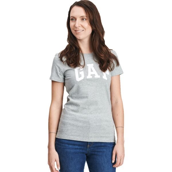 GAP GAP LOGO Дамска тениска, сиво, размер