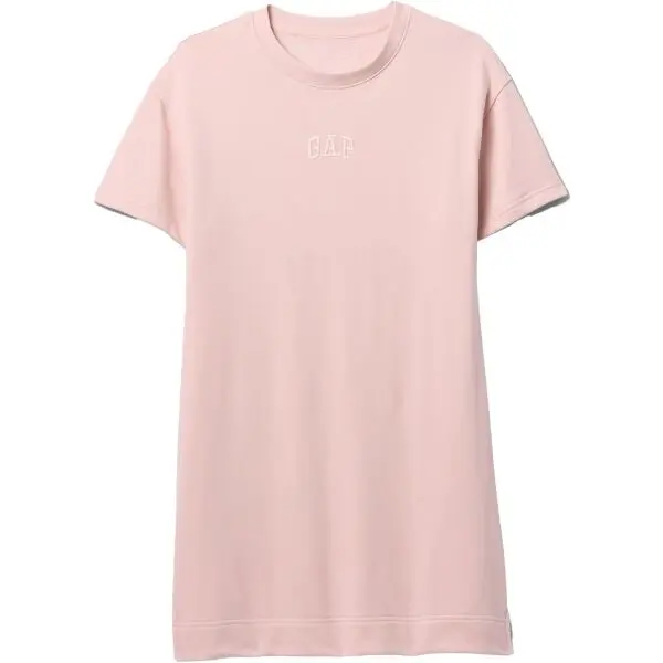 GAP GAP LOGO Дамска трикотажна рокля, розово, размер