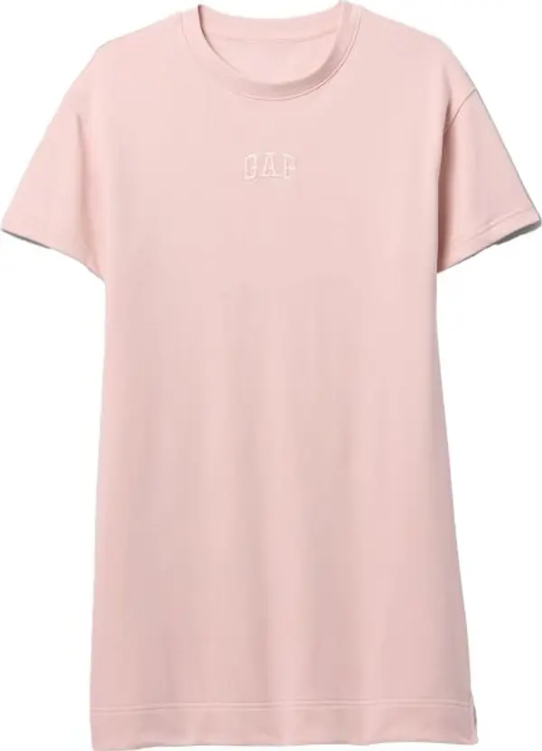 GAP GAP LOGO Дамска трикотажна рокля, розово, размер