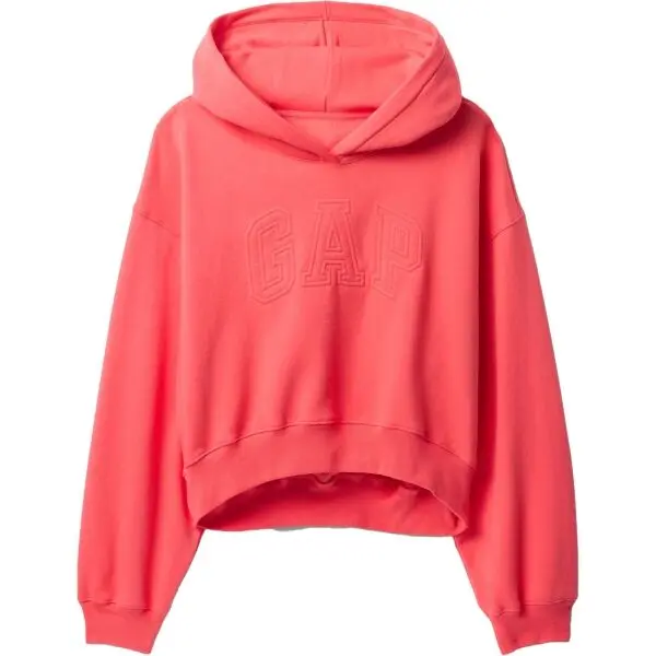 GAP GAP LOGO Дамски суитчър, цвят сьомга, размер