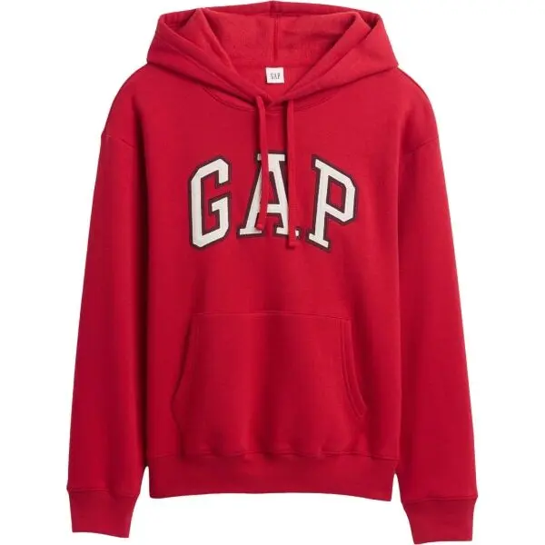 GAP GAP LOGO Дамски суитшърт, червено, размер